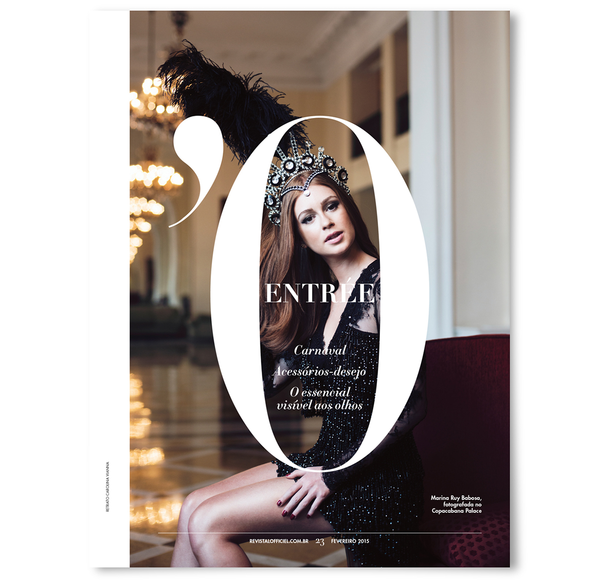 Adobe Portfolio magazine redesign Project L'Officiel la mode moda magazin Layout Magazine design print type