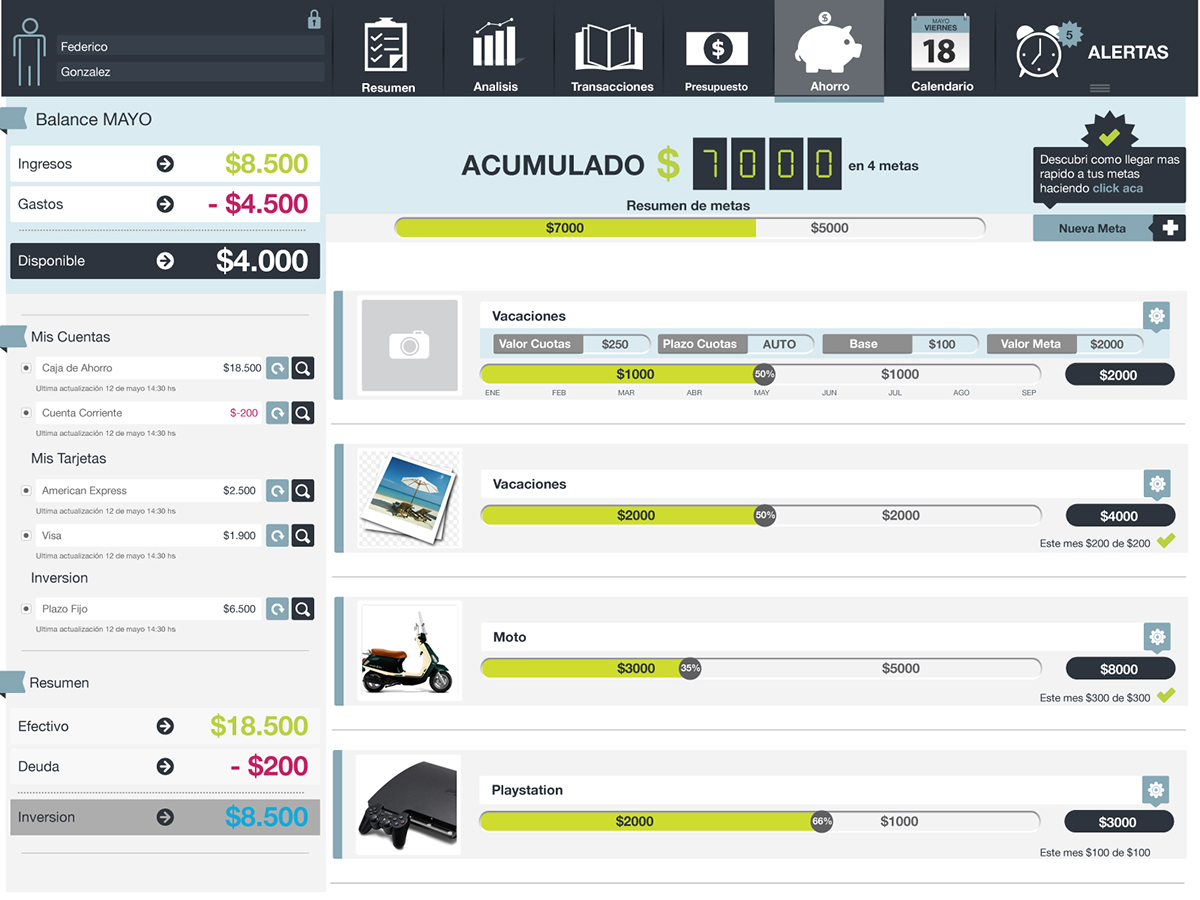 finance dashboard mobile app wedesign homebanking banking money manager xD UI ux