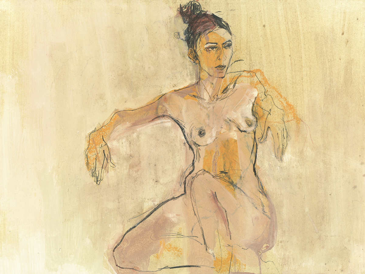 sketch study body watercolor women rathmann egon schiele female figurative figure life drawings nudes ute rathmann