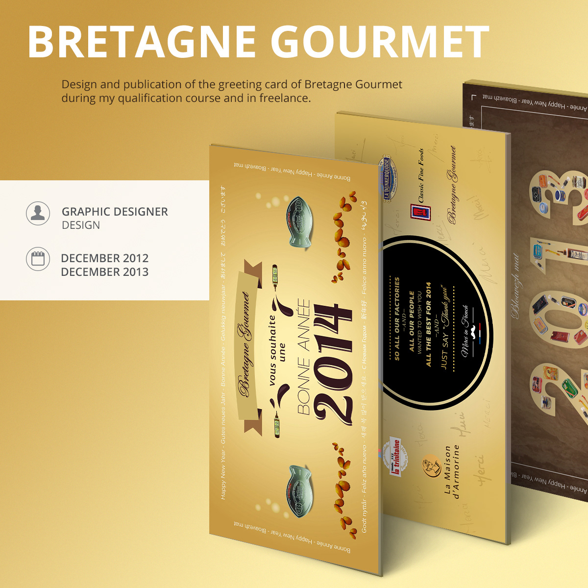 Bretagne Gourmet greeting card carte de voeux bretagne rennes Food  breton products