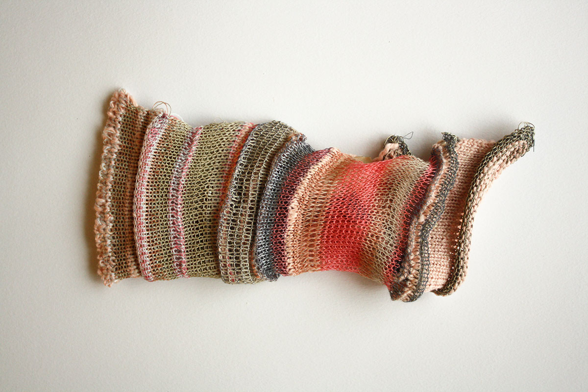 hallucination knit Textiles texture experimental wire