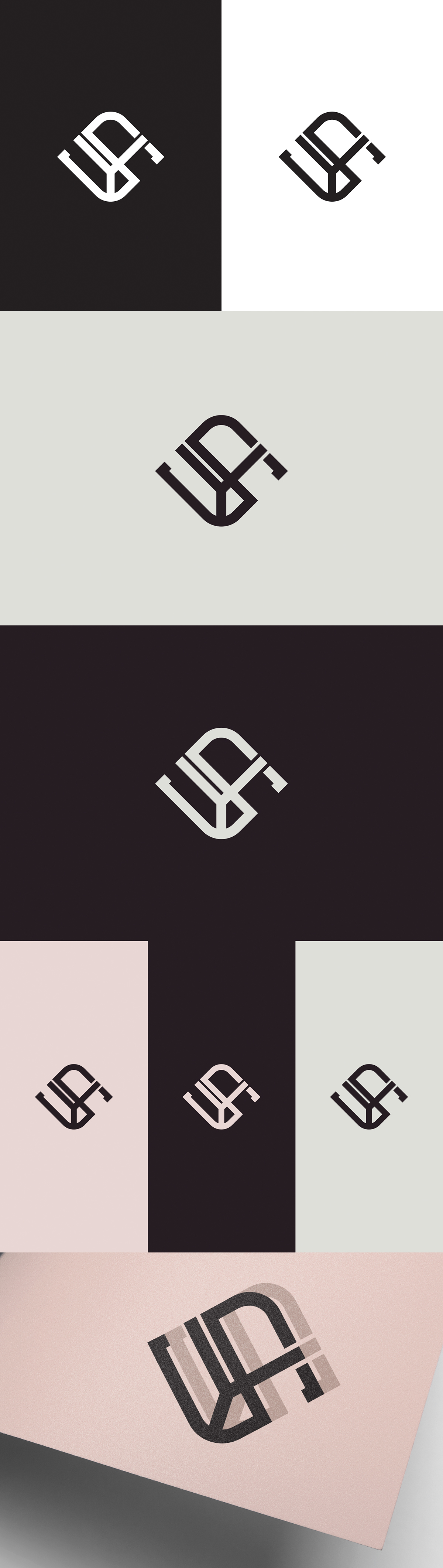 logo typography   monogram logo type clean branding 