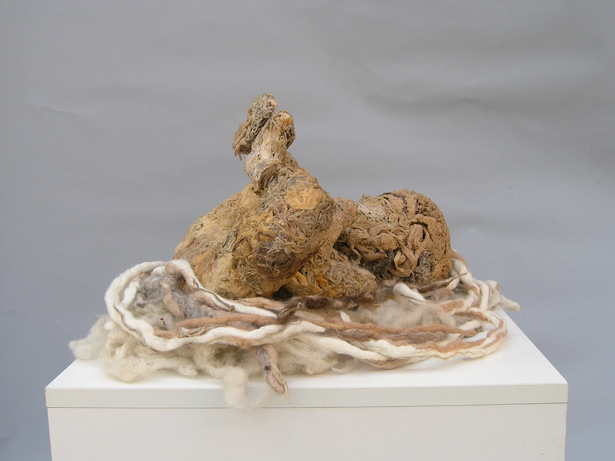 sculpture fine art figurative fibers installation life size