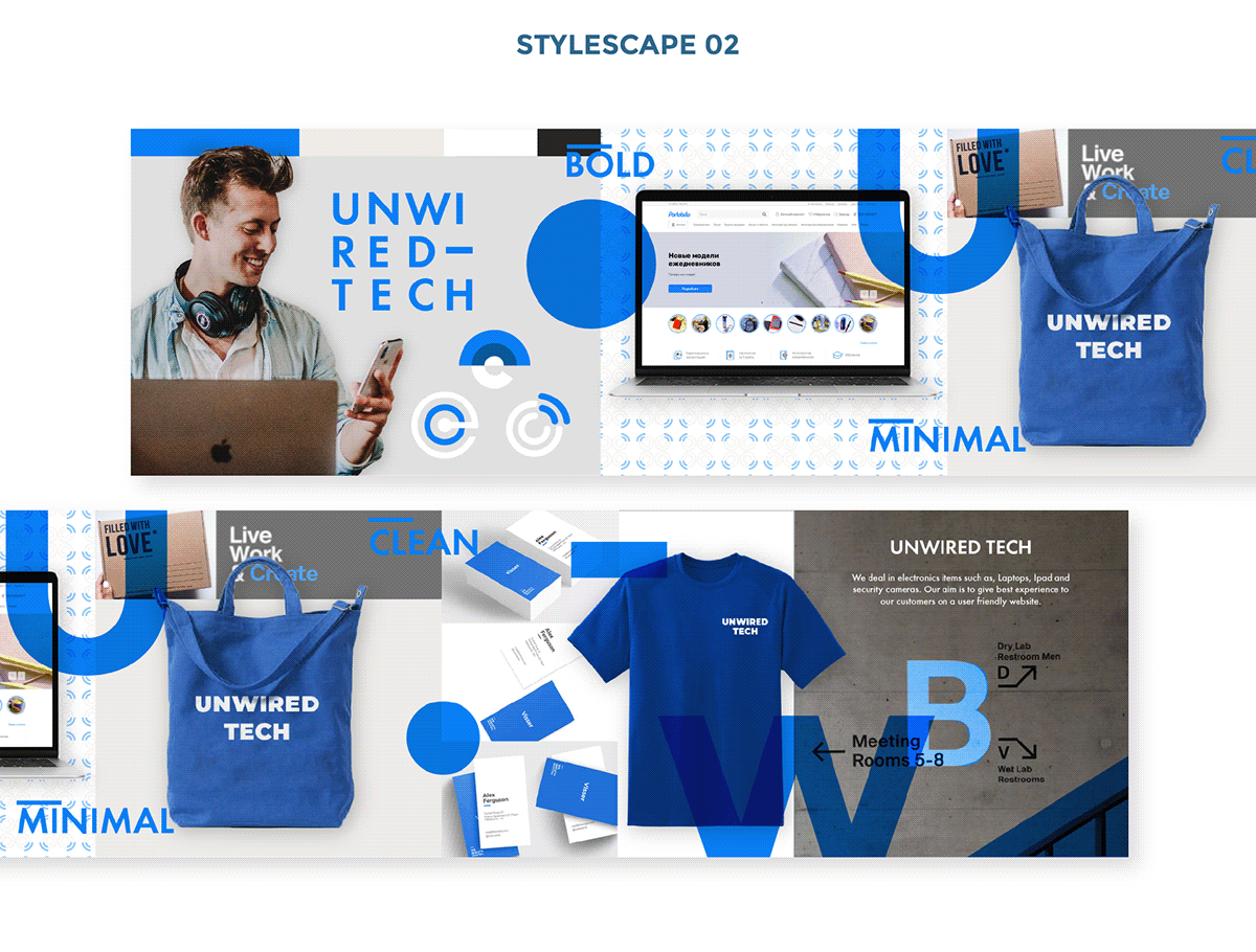 branding  design e-commerce Icon identity identity branding Illustrator tech Unwired vibrant