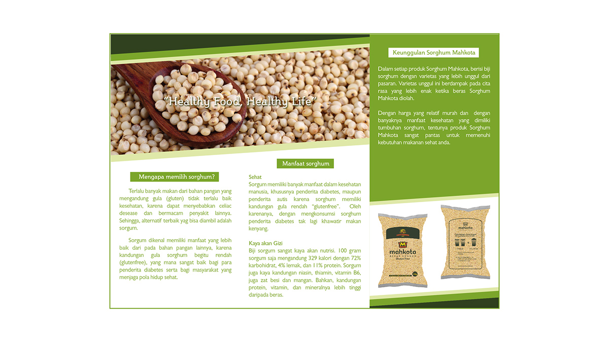 sorghum farm branding  productknowledge yogyakarta indonesia product mahkota
