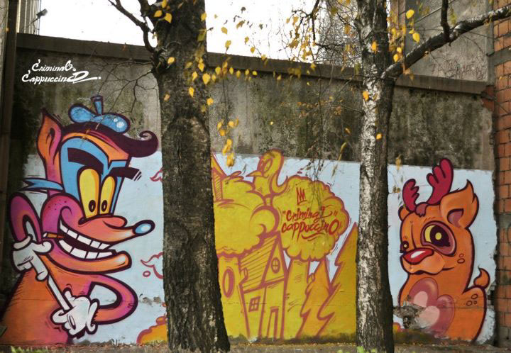 Graffiti Street characters animals