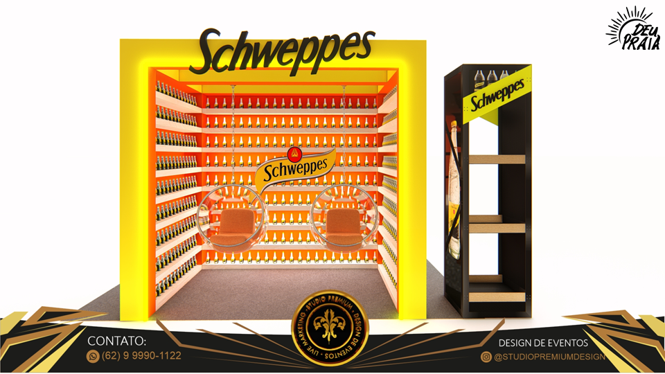 schweppes Livemarketing ativação Ativação de marca cenografia scenography visual identity Schweppes commercial