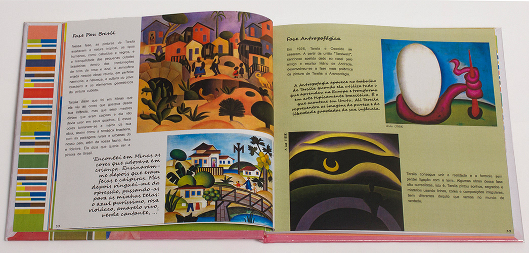 book Livro infantojuvenil art arte Tarsila do Amaral brasileira academic project