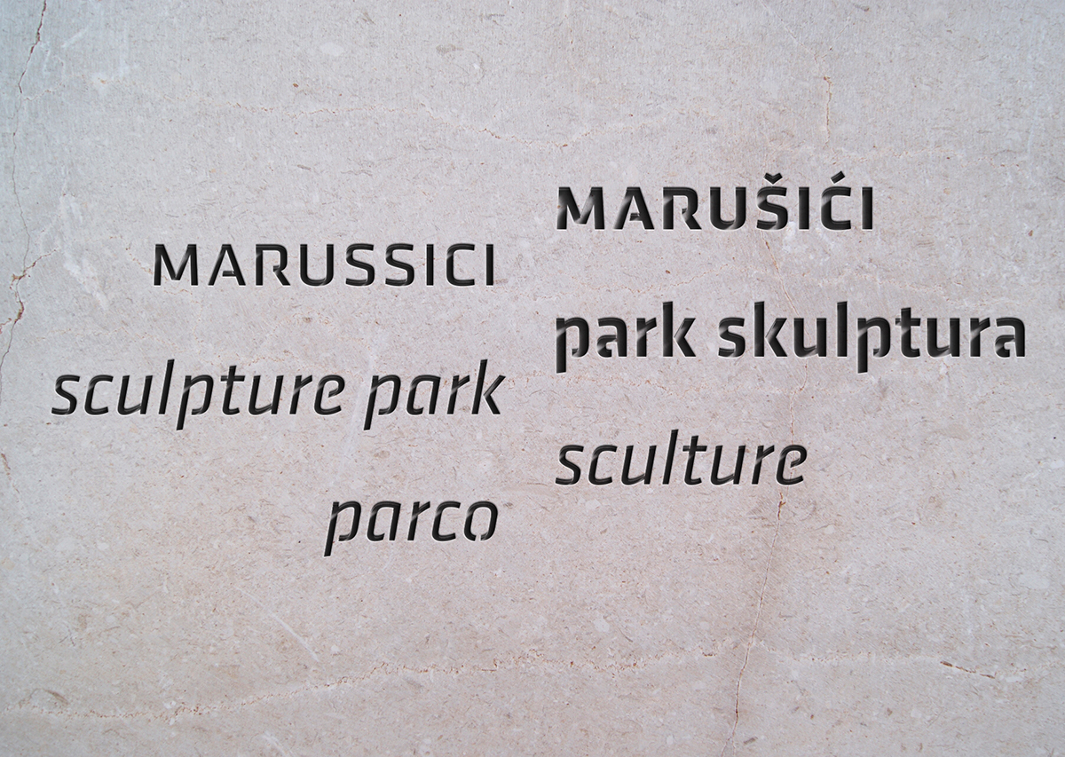 Sculpture Park signage system identity branding