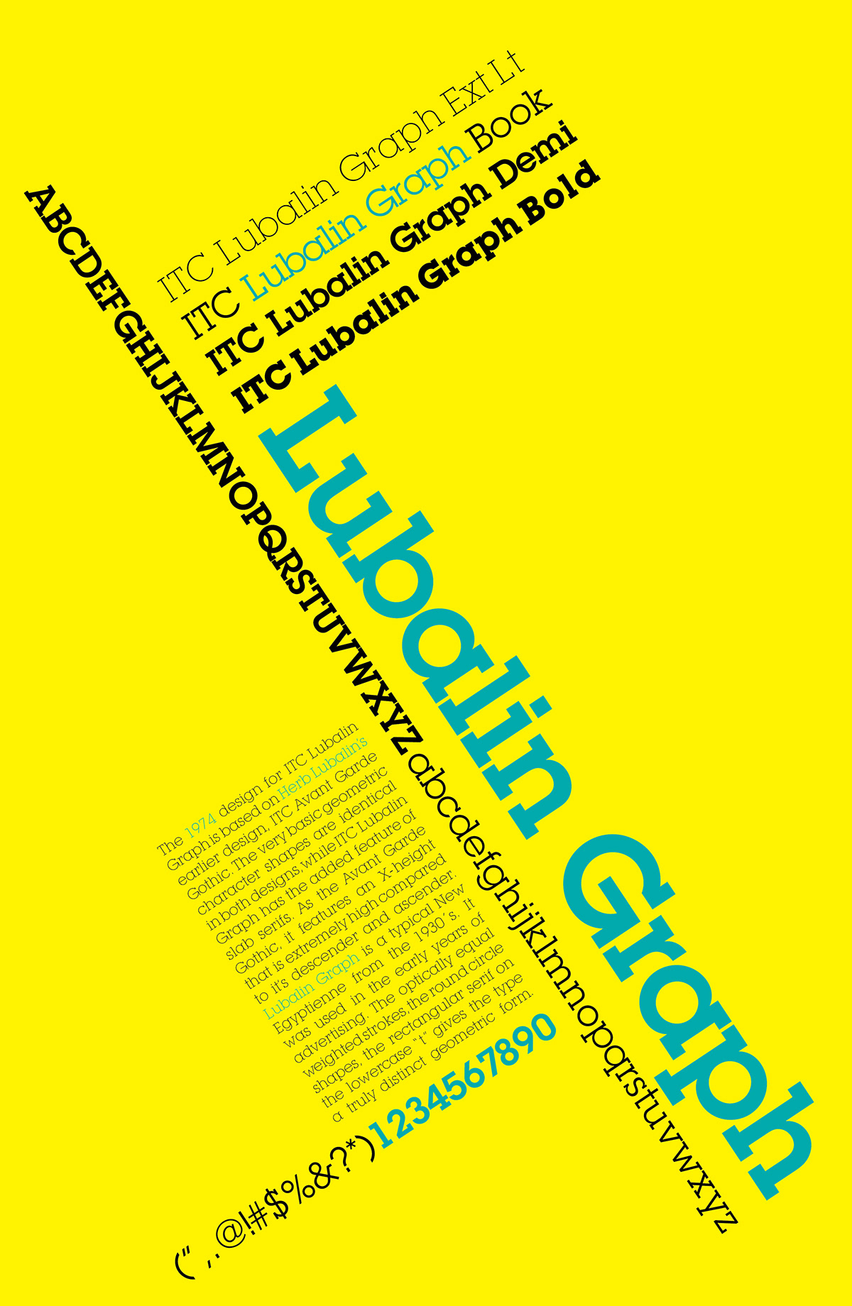 Lubalin Graph avant garde Herb Lubalin typography poster poster