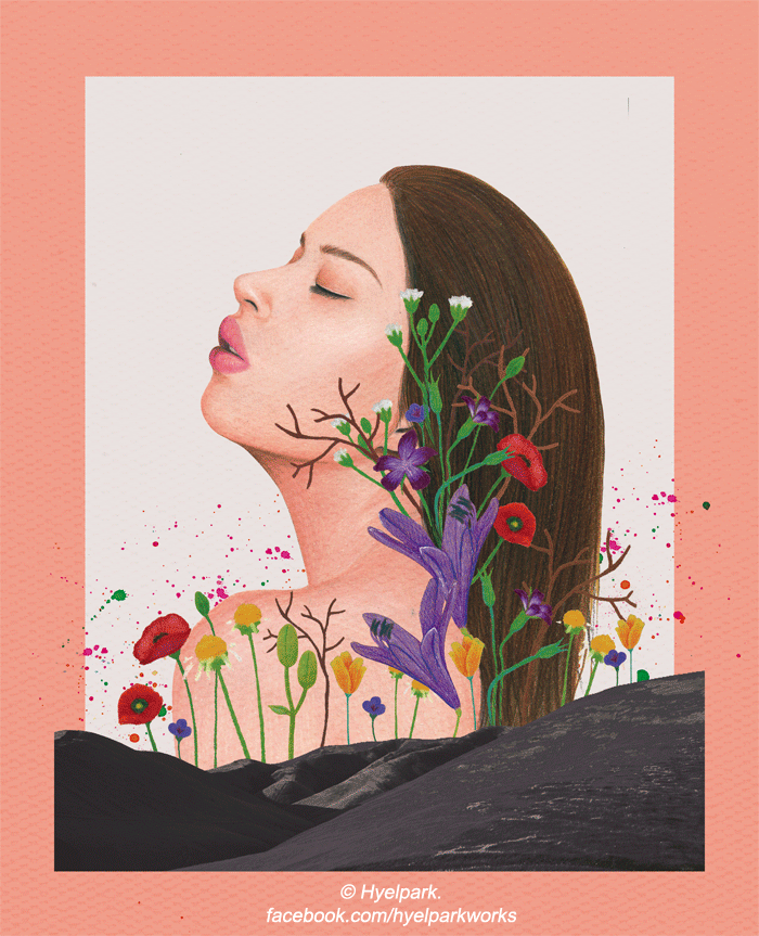 woman flower blossom