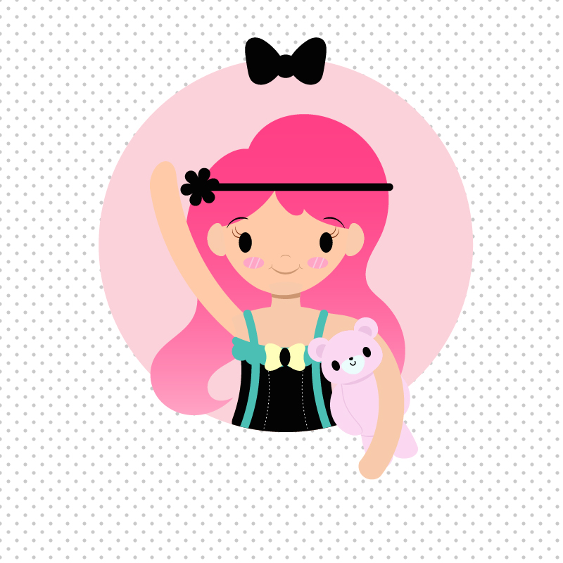 Pink Haired Cartoon Girl on Behance