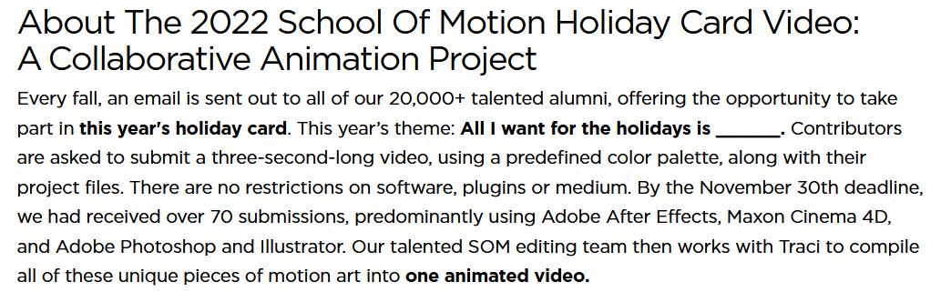 animation  Collaborative handdrawn holidaycard ILLUSTRATION  photoshop PHOTOSHOPANIMATION schoolofmotion SOM