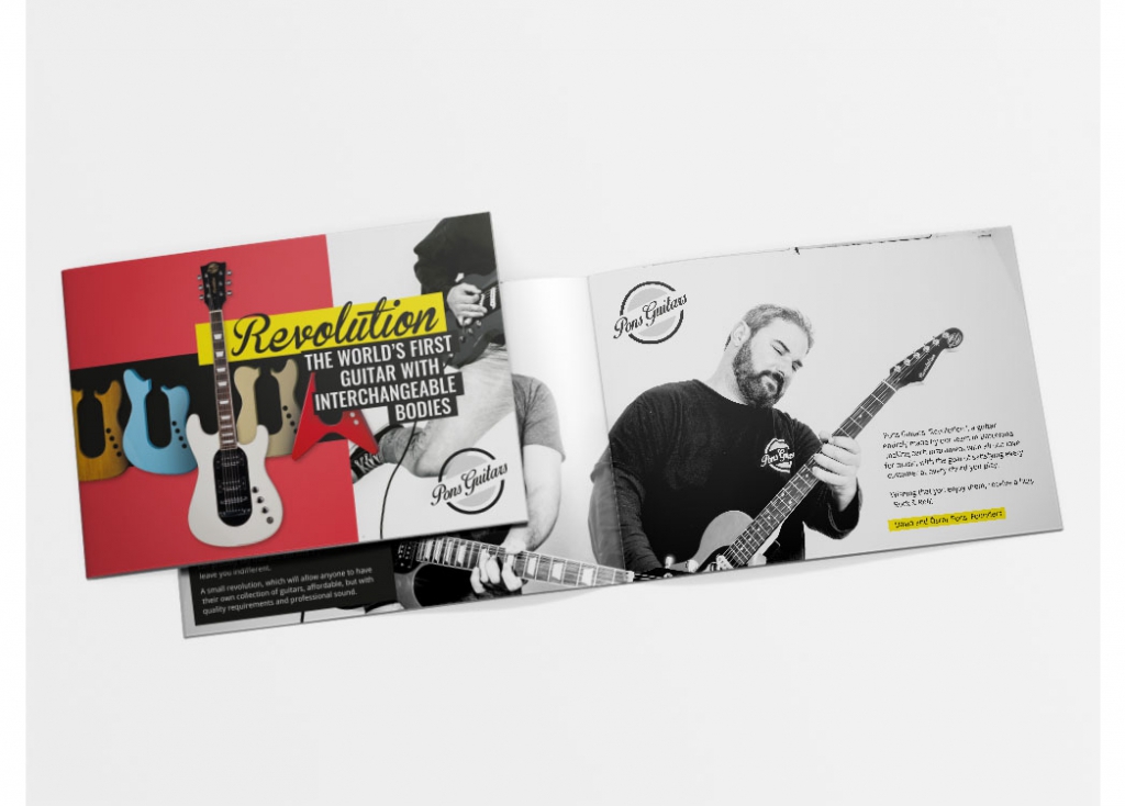 guitars product design pons revolution Catalogue Promotion