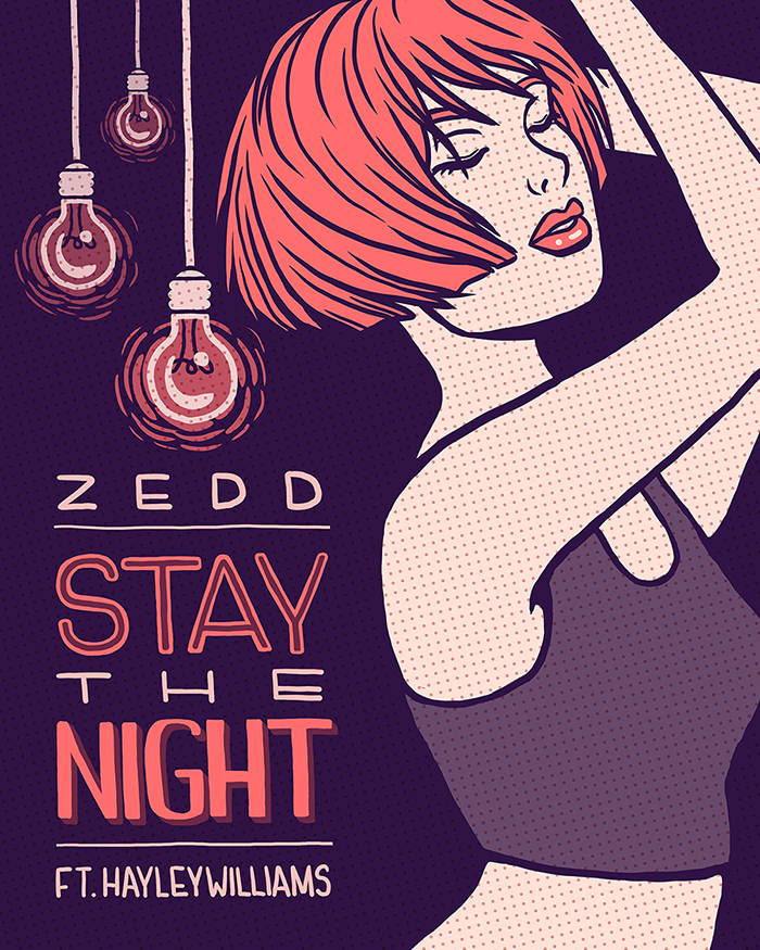 stay the night Creative allies ZEDD hayley williams poster contest Pop Art
