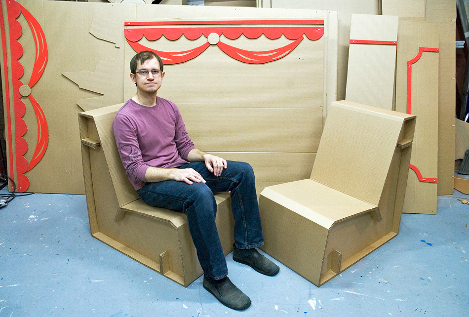 cardboard Cardboardia furniture Exibition Moscow