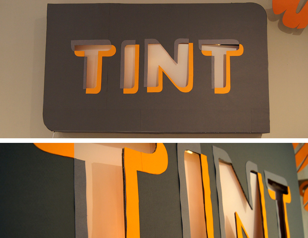 phat jazz lounge score8 Tint brands paper installation cardboard structures