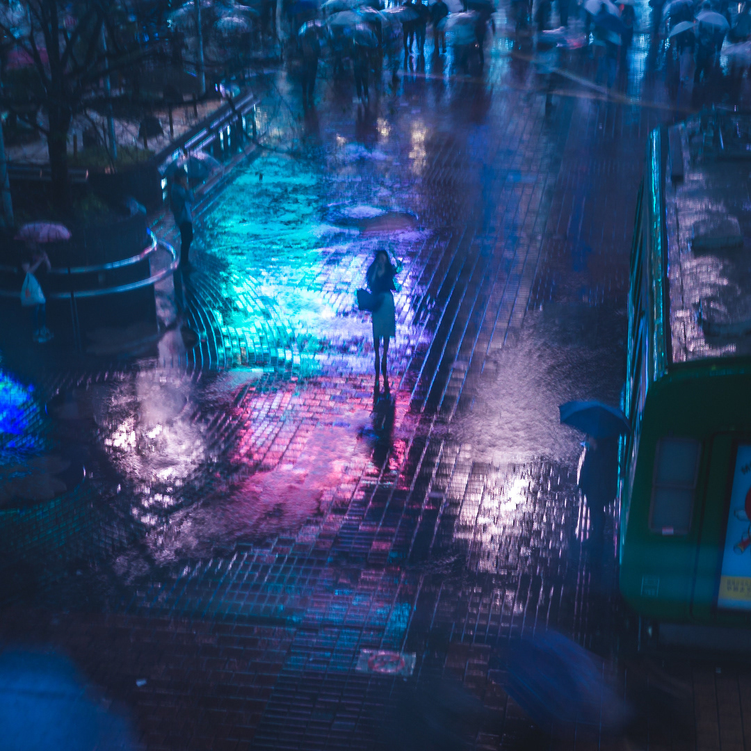 saul leiter Photography  photograher Neo Tokyo tokyo japan photographer Cyberpunk neon rain