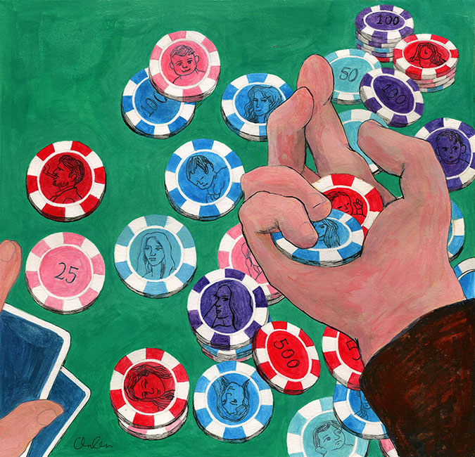 gambling casino chips short story editorial