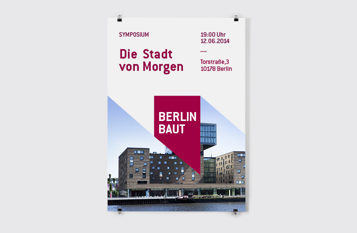 identity modular geometric Logotip system graphic design  berlin bau visual system levels