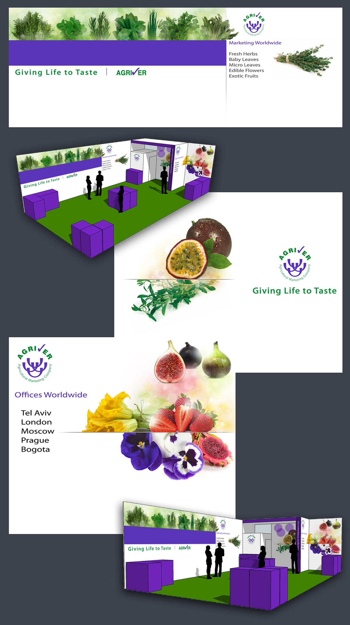 agriculture Exhibition  Fruit Flowers design