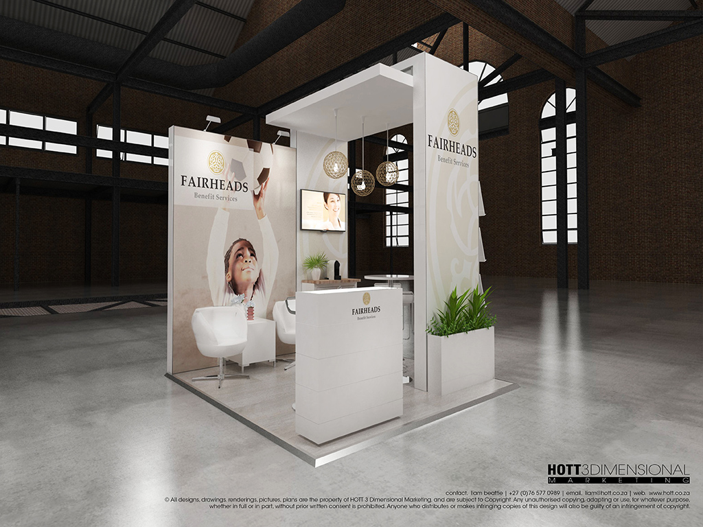 Fairheads IRFA 2015 Hott3D Octanorm Maxima booth design CTICC