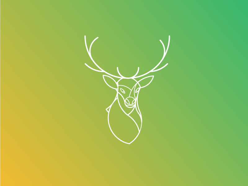 adobe illustrator animal Logo Design line art minimalist modern clean wire