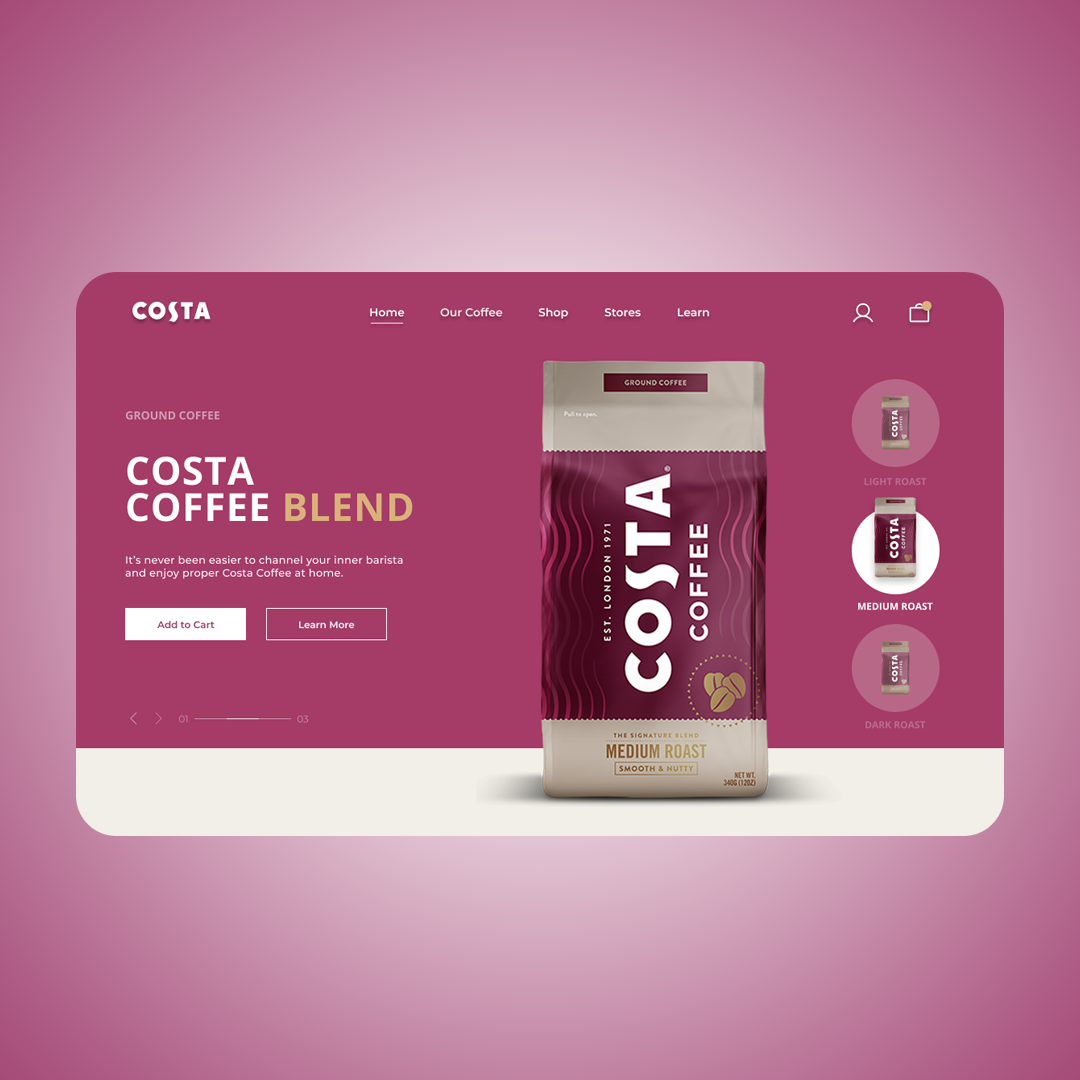 Coffee coffee app coffee ux design Coffee Website costa coffee Figma landing page ui design Web Design  Website Landing Page
