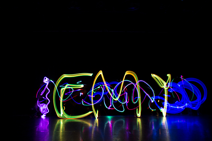 DANCE   light graffiti paint light Syrenia Imagery color Cierra Potts rainbows movement development creative process art