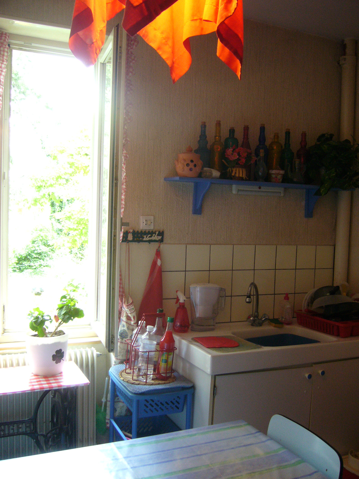 cuisine rouge peinture interieur Réaménagement decoration strasbourg appartement