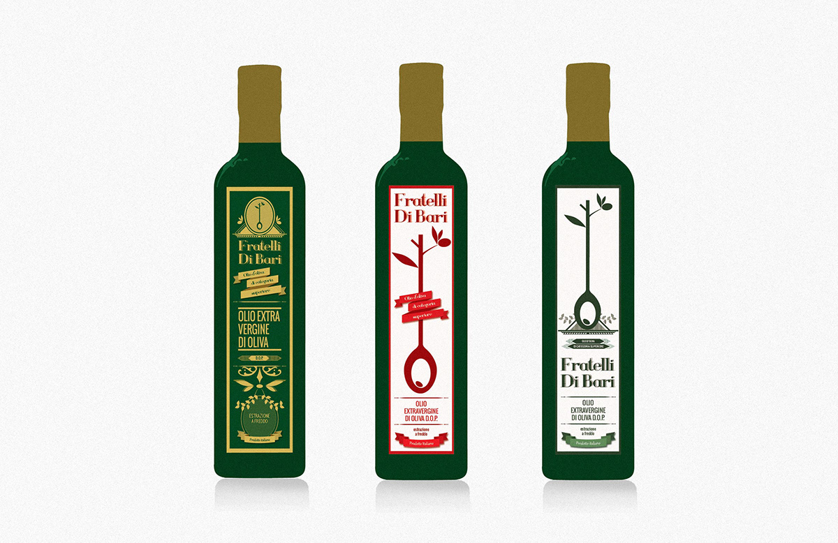 oil Olive Oil Label package design  giuseppe di bari nucco brain puglia fratelli di bari