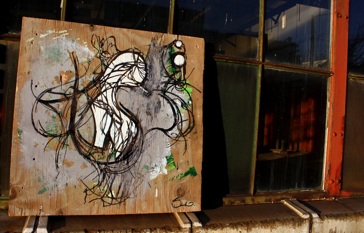 paint wood old bnko junk acrylic recycle contrast skull ladies