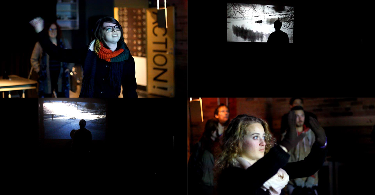 interactive art installation Mapping kinect