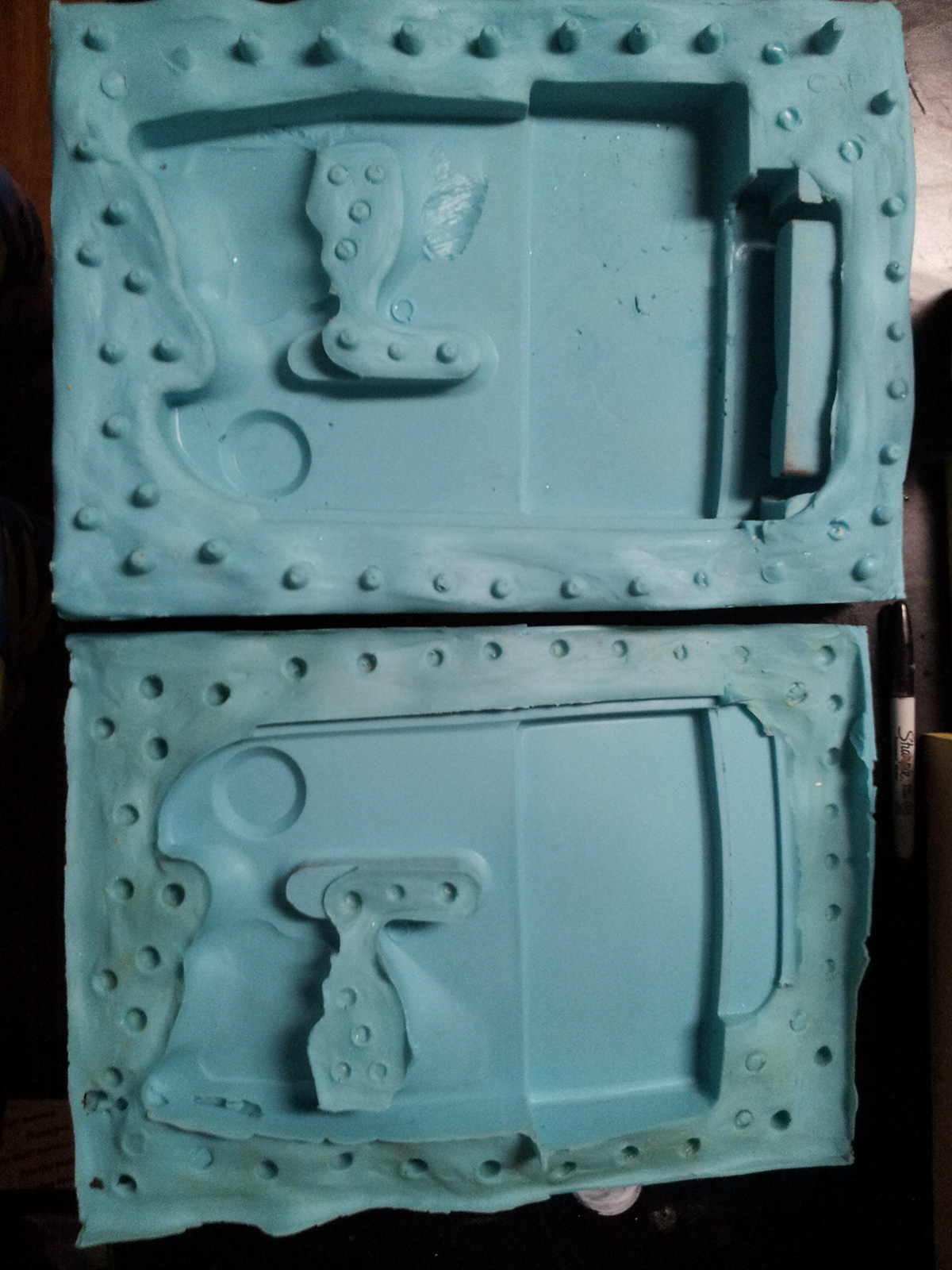 Marathon fusion pistol Bungie mold cast silicon polyurethane mdf apoxie sculpt