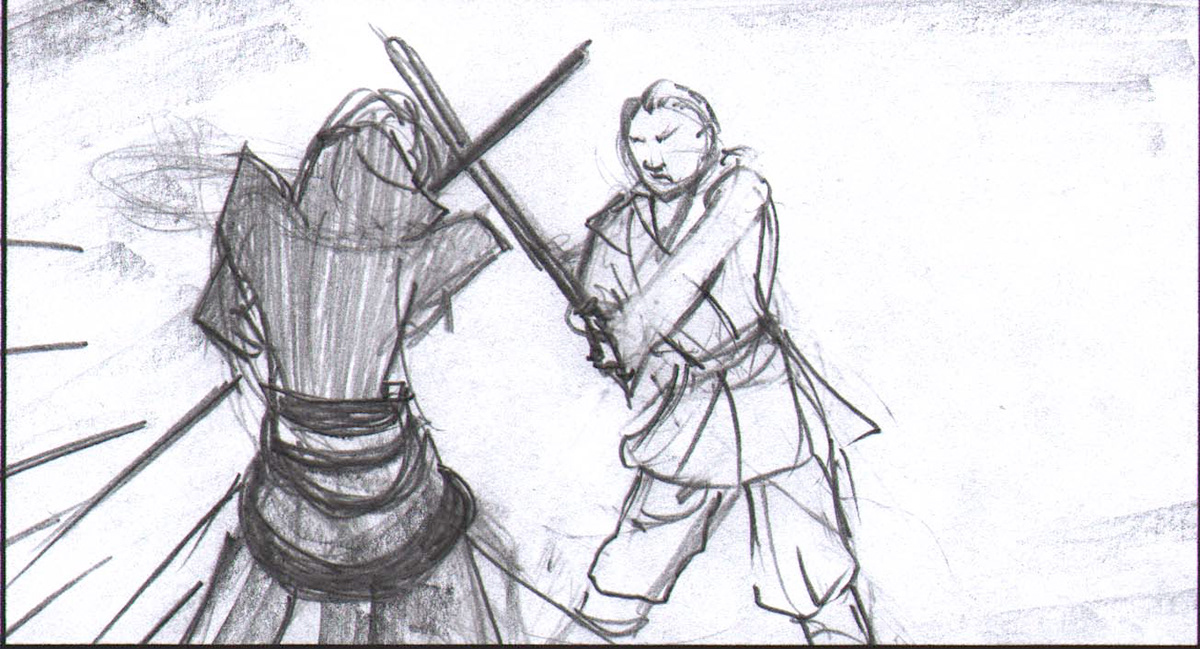 fight sequence storyboard