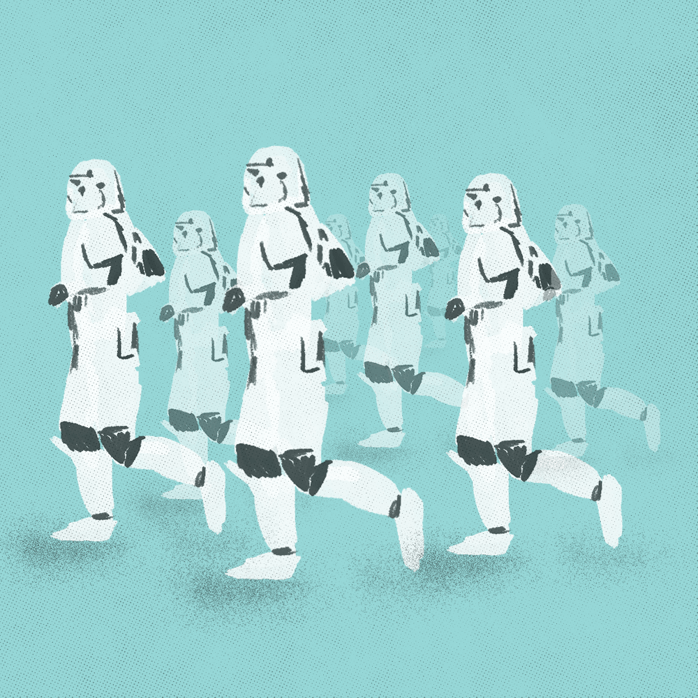 stormtroopers Starwars rogueone ILLUSTRATION  gif cinemagraph