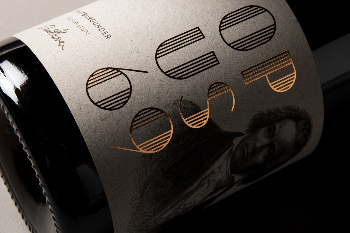 wine winery Label winelabel Labeldesign branding  copper hotfoil