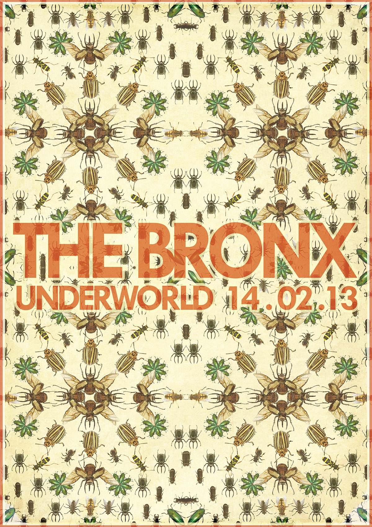 the Bronx gig poster concert underworld collage band rock rock & roll