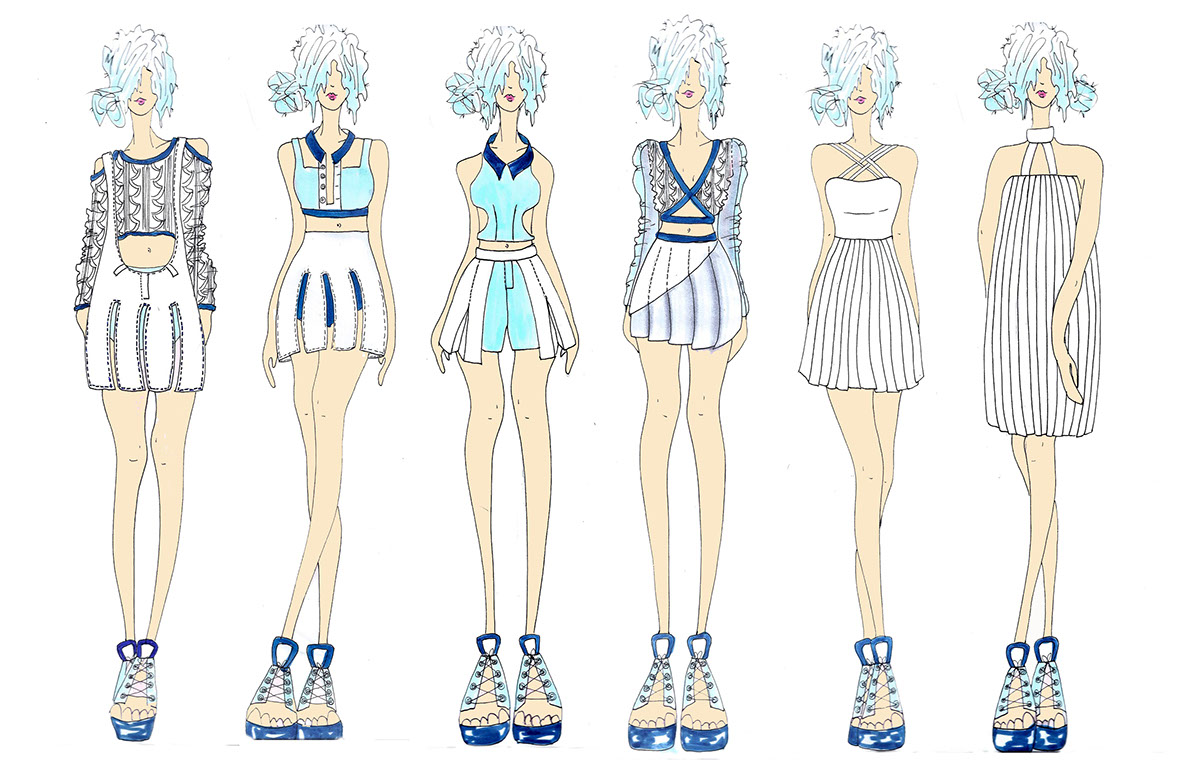 fashionillustration tennis Sporty moodboard conceptboard   fashiondesign trends design lineup Mode Style draw croquis