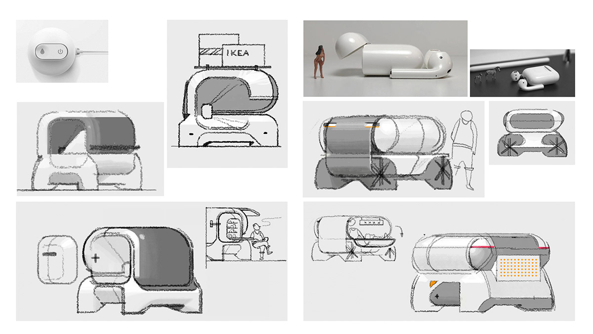 automotive   cardesign citycar conceptcar cute design ILLUSTRATION  oldpeople sketch transportationdesign