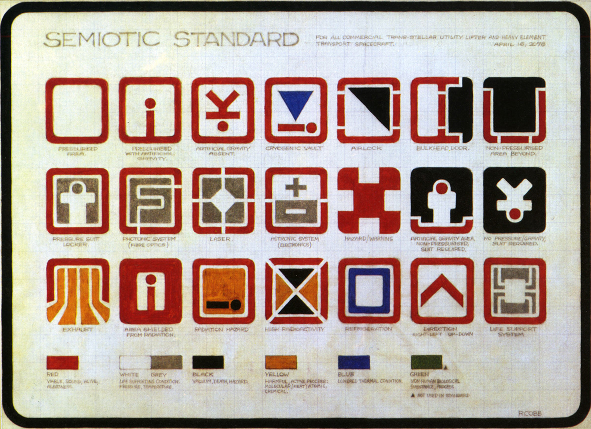 alien Icon semiotic standard ron cobb symbols psd design movie