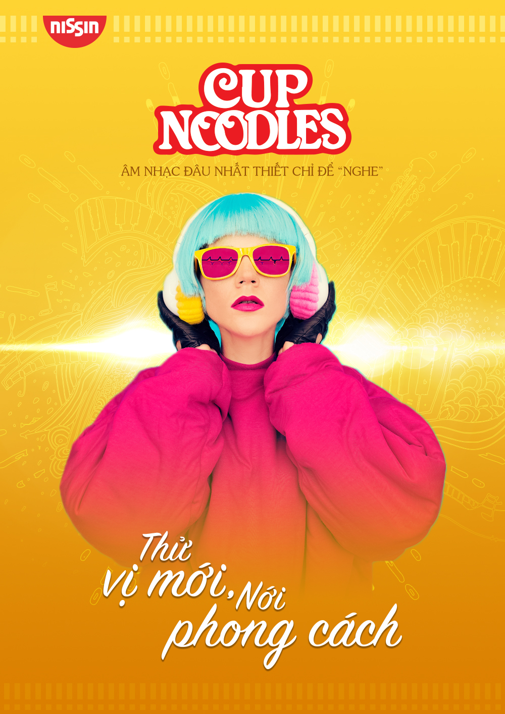 nissin noodle Cup Noodle fresh Young visual