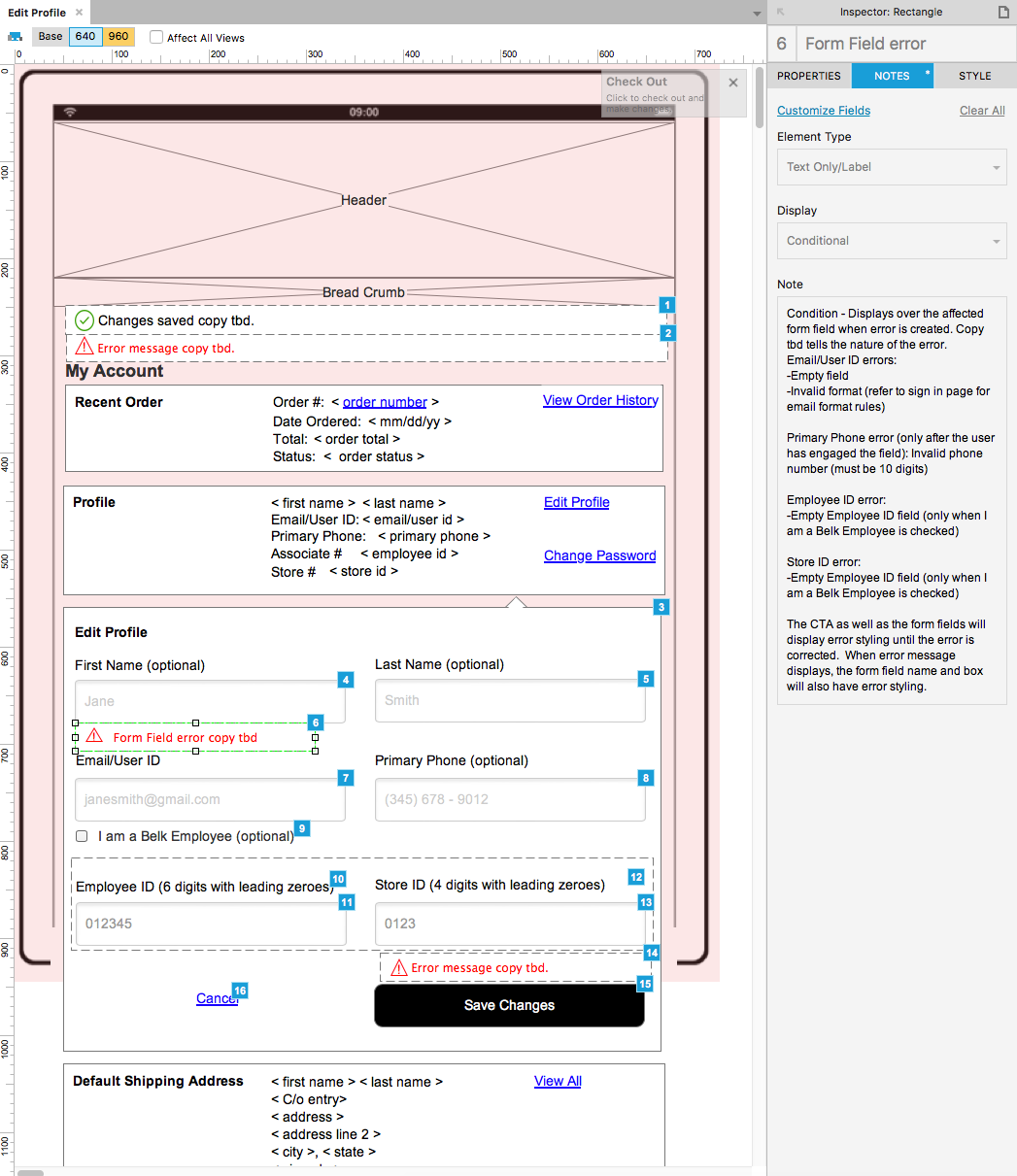 ux/ui wire frames axure Adobe CS Comps Style Guide spec guide Web Design 