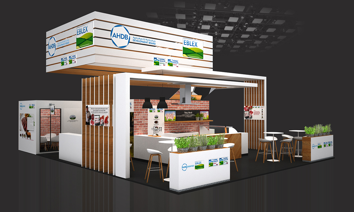 SIRHA2015 AHDB Stand 3D Event booth