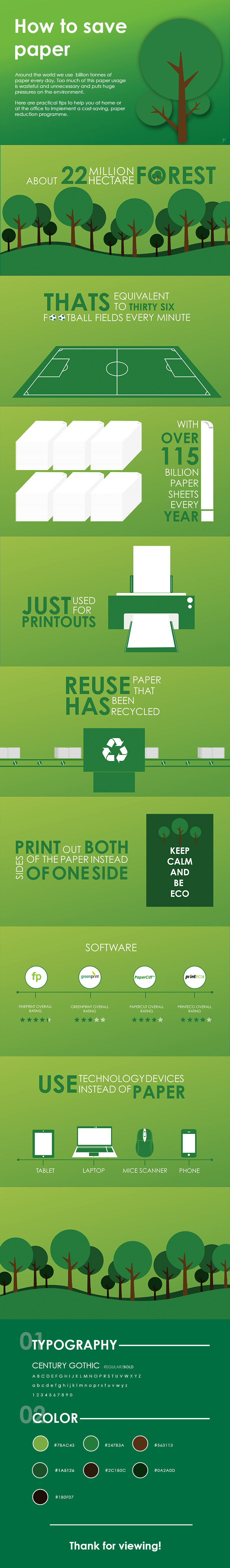 save paper motion graphic animation  Ara CPIT environment climate infographic Tree 