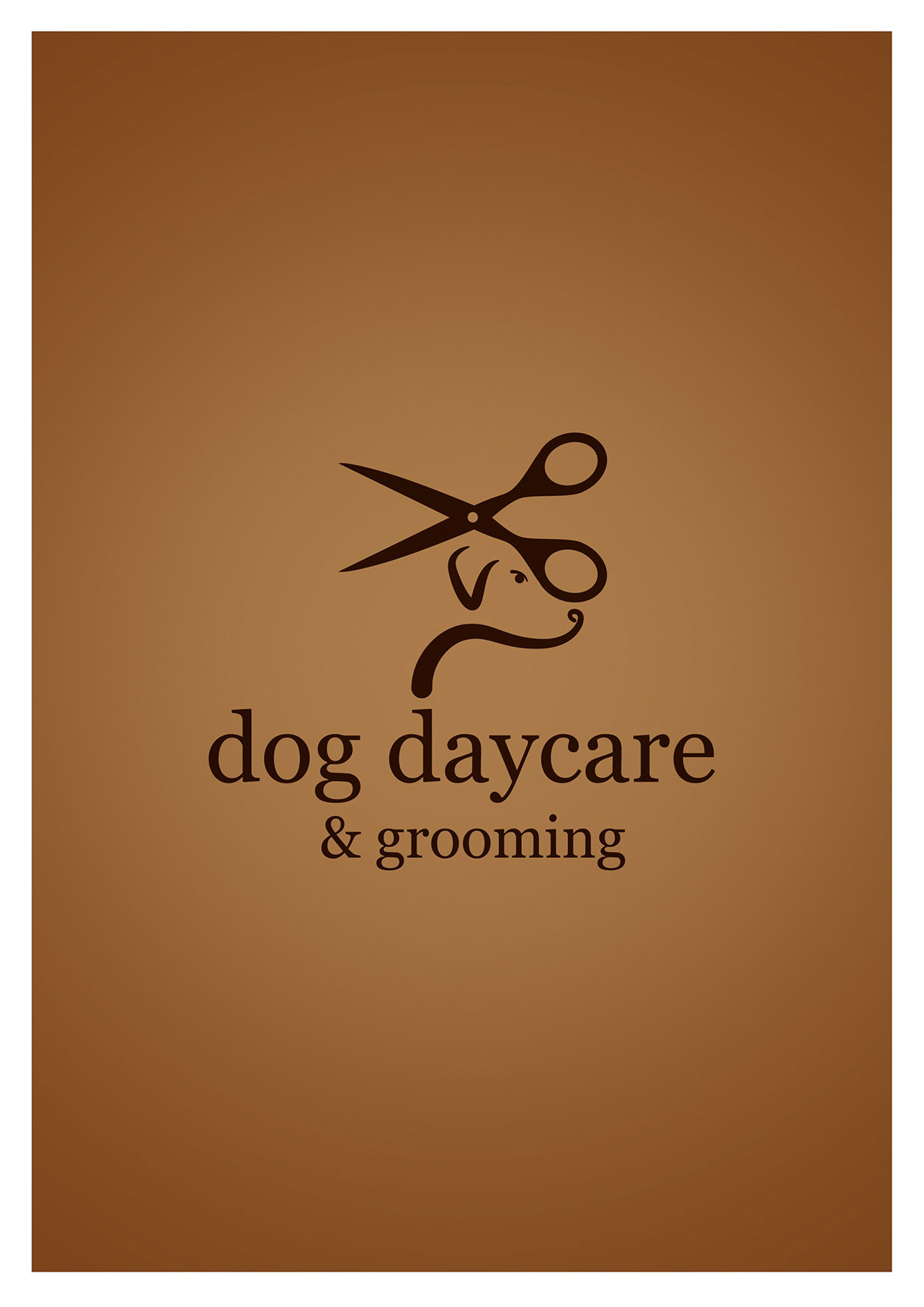 dog grooming dog salon logo