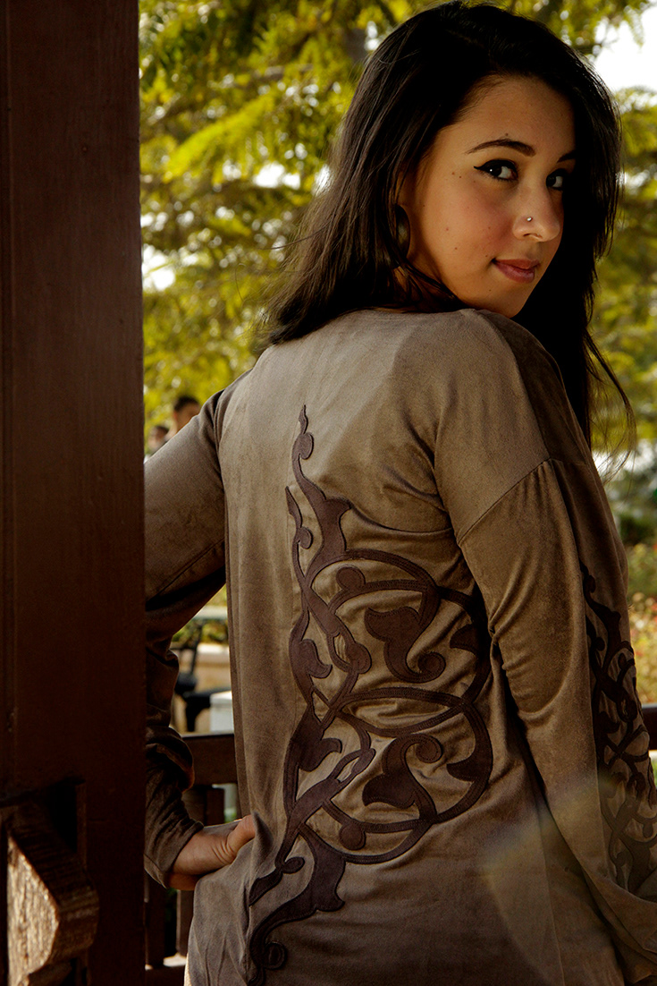 fashiondesign styling  photoshoot fashionphotography F/W2013 designer tunic oriental suede motif