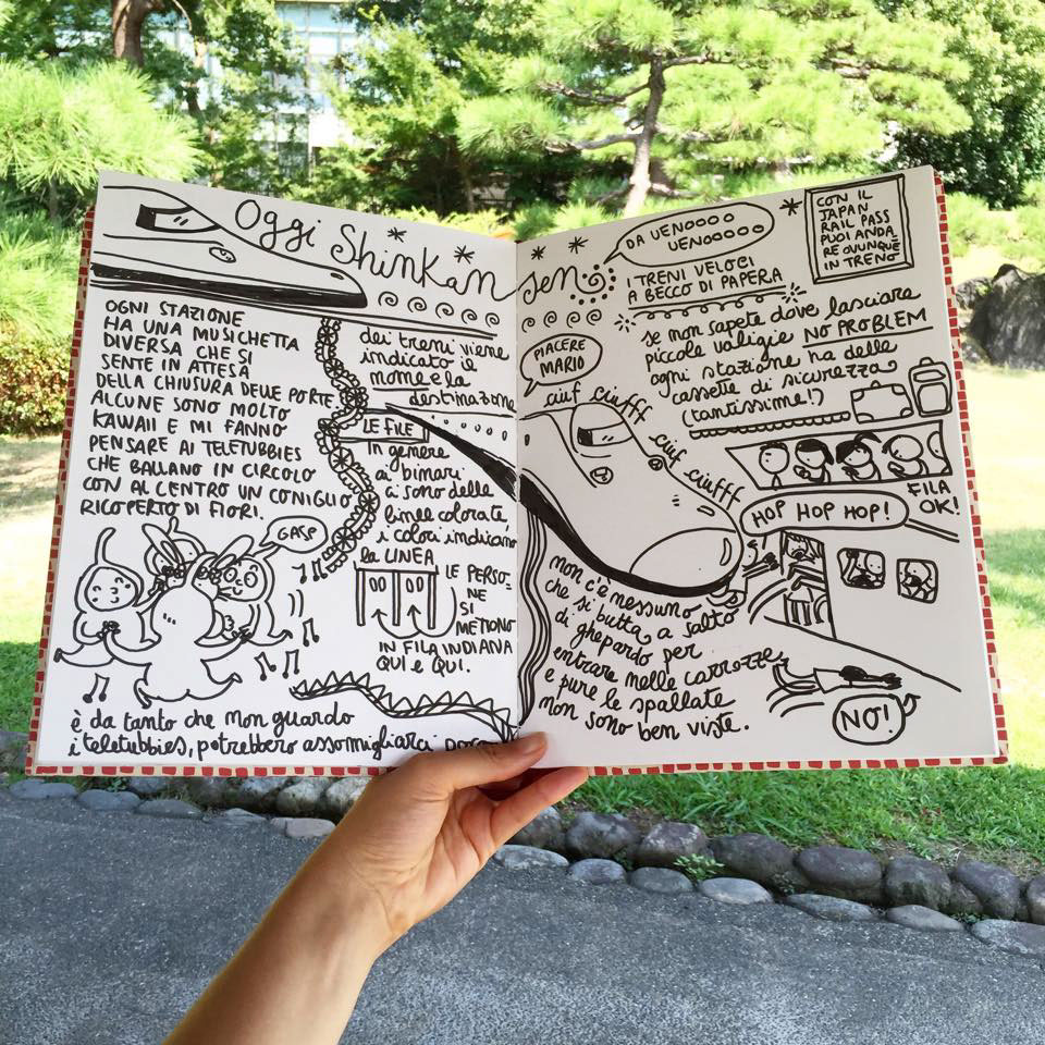 Giappone scarabocchio japan libro diario viaggiare travel japan