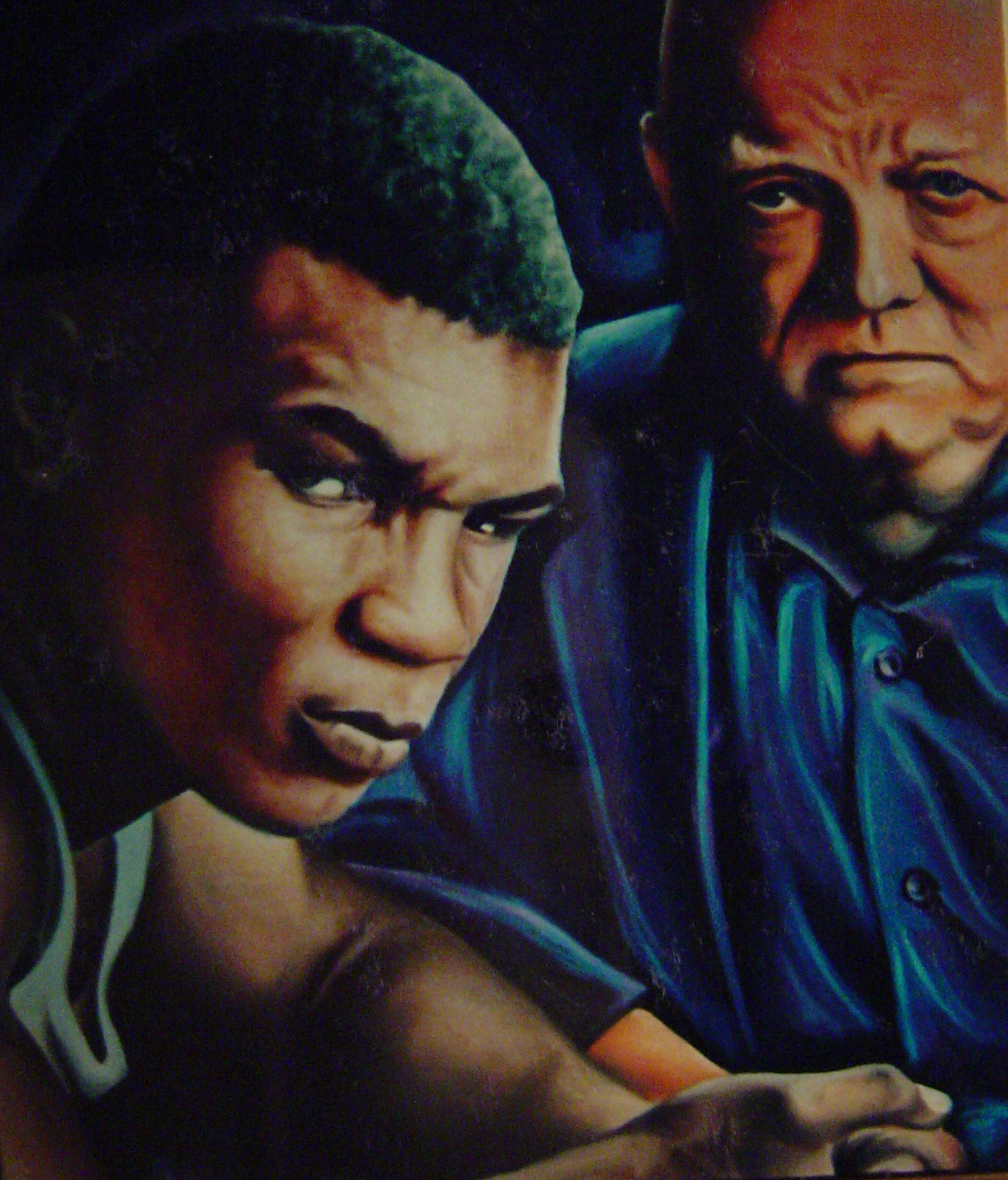 Tyson Boxing greats famous paint oil canvas amazing traditional modern new Beautiful Mike Tyson mike