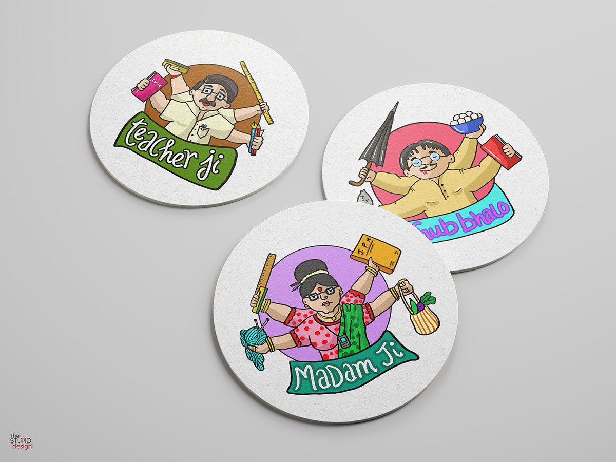 characters Chumbak coaster desi indian merchandise poster stickers ankur chaudhary the fourth face